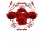 Red Roses & Tribal Pattern: Custom Shirt