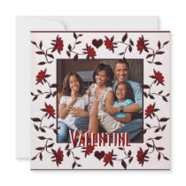 Red Roses Valentine Photo Card invitations by funny_tshirt Red Roses Valentine Photo Card invitations