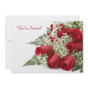 Red Roses Valentine's Day Party Invitation invitation