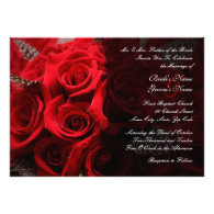 Red Roses Wedding Invitation 2