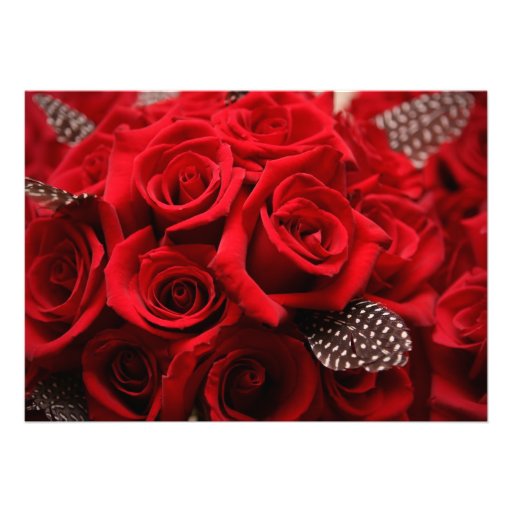 Red Roses Wedding Invitation 2