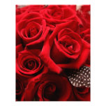 Red Roses Wedding RSVP card Custom Announcement