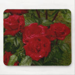 Red Roses with Dew mouse pad