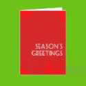 Red round ornament card