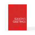 Red round ornament card