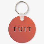 Red Round Tuit Keychain Red Round Tuit Keychain
