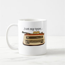 Red Royal 'just My Type' mugs