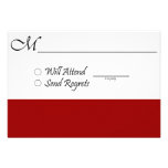 Red RSVP Card for Wedding or Graduation Custom Invites at Zazzle