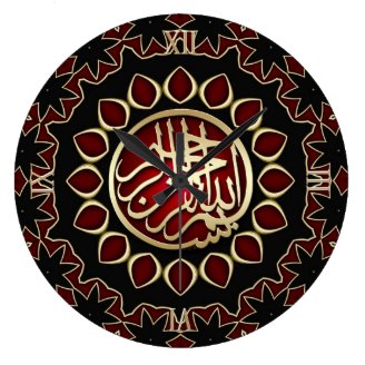  Black White Tribal Designs Customizable Wall Clocks