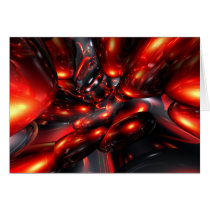 Red Rum Abstract Card