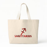 Red Sagittarius Horoscope Symbol Bag