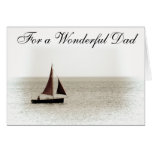 RED SAILS FATHERS DAY GREETING CARD