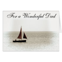 RED SAILS FATHERS DAY GREETING CARD
