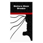 red Salon business and appoitnment cards business cards