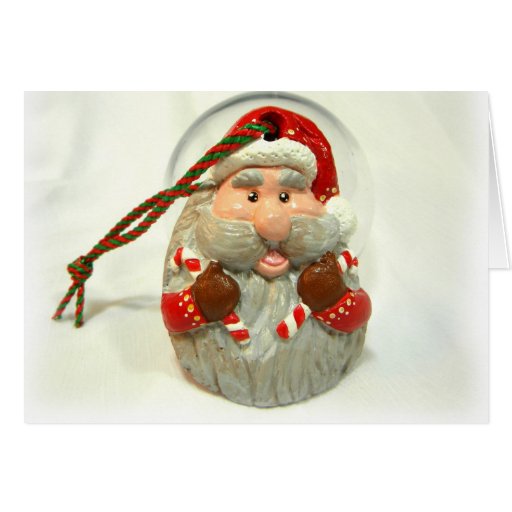 Red Santa Greeting Card