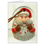 Red Santa Greeting Cards