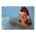 Red Santa Ornament Greeting Card