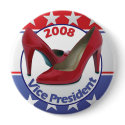 Red Sarah Palin Pumps buttons