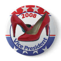 Red Sarah Palin Pumps buttons