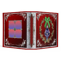 red satin holly photobook binders