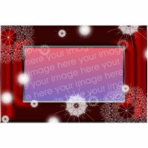 Red Satin snowflake picture frame photo sculptures by BlayzeInk Red Satin snowflake picture frame photo sculptures