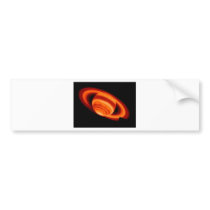 Red Saturn Bumper Sticker