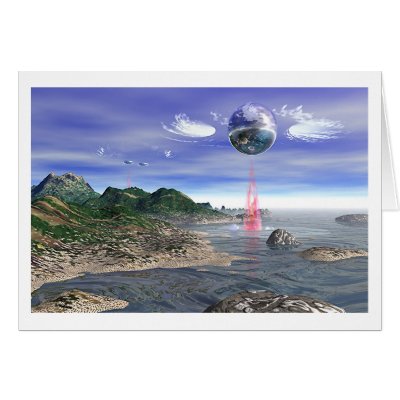 Red Scan Greeting Card by DeepStar