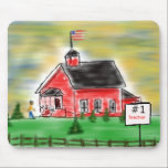 Red School House Teacher mousepads