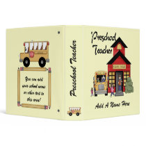 Red Schoolhouse Preschool Teacher Binder by school_teacher Red Schoolhouse Preschool Teacher Binder