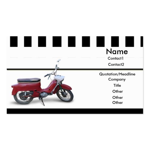 Red Scooter Business Card