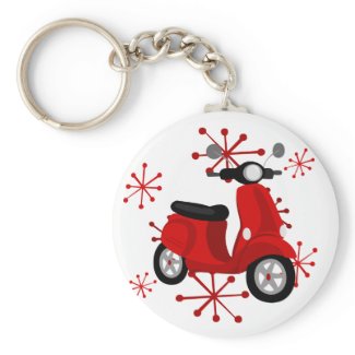Red Scooter Keychains