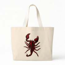 Red Scorpion - Jumbo Tote bags by bontondesigns Red Scorpion - Jumbo Tote bags