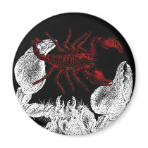 Red Scorpion - Magnet #2 by bontondesigns Red Scorpion - Magnet #2