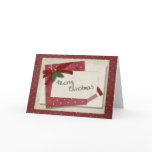 Red Scrap Christmas Greeting Greeting Cards