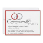 Red Script Engagement Party Invitation