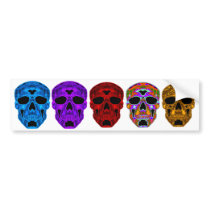 Red Scull bumper stickers by HalloweenSpirit Red Scull bumper stickers