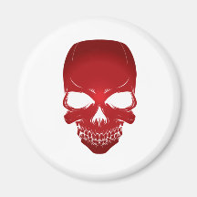 Red scull fridge magnets