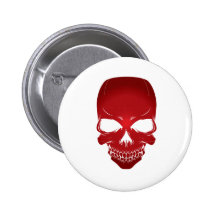 Red scull pin