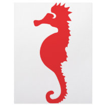 red sea horse icon personalized letterhead