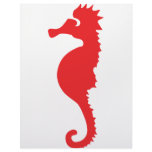 red sea horse icon personalized letterhead