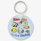 Red Sea Scuba Diving Round Keychain