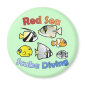 Red Sea Scuba Diving Round Magnet