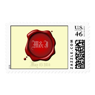 Red Seal Save The Date Stamp Template