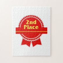 Red Second Place Ribbon Puzzle