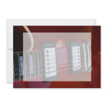 Red semi hollow guitar picture of strings, pickups custom announcements