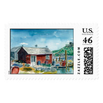 red shack at Menemsha stamps