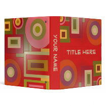 red shapes binders by DonnaGraysonAbstract red shapes binders