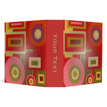 red shapes binders by DonnaGraysonAbstract red shapes binders