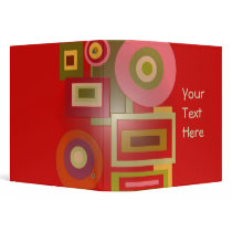 red shapes binders by DonnaGraysonAbstract red shapes binders