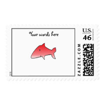Red shark postage stamps